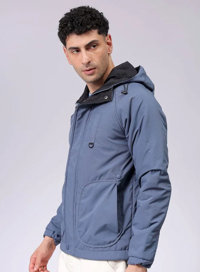 شركة المرآب الهندية Men Slim Fit Solid Puffer Jackets