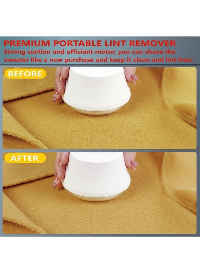 دونيكارت ماكينة إزالة الوبر الكهربائية للأقمشة - قابلة لإعادة الشحن عبر منفذ USB - مزيل وبر محمول للكنزات الصوفية بشفرات قابلة للاستبدال متعددة الألوان - Image 4