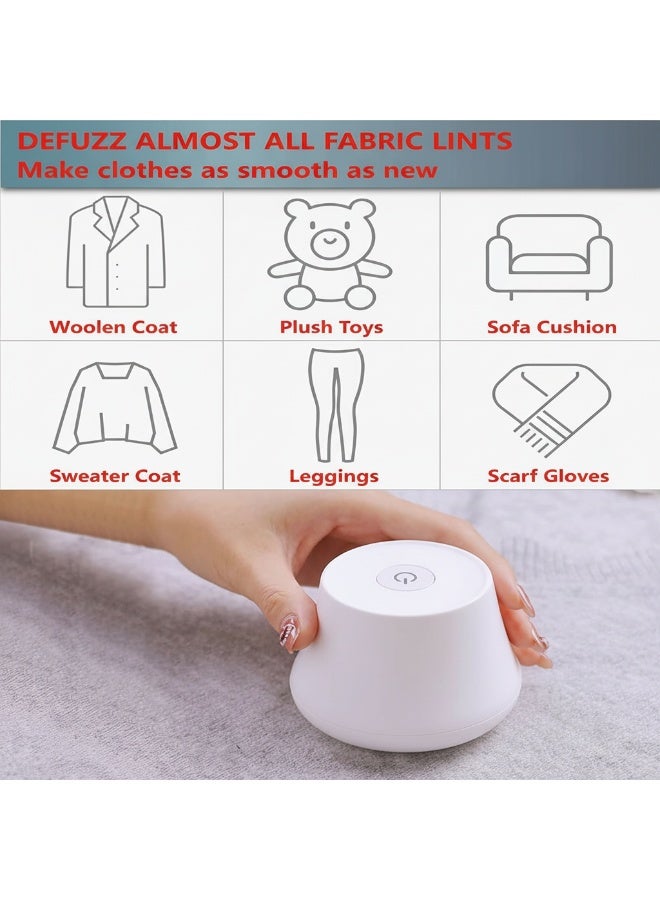 دونيكارت ماكينة إزالة الوبر الكهربائية للأقمشة - قابلة لإعادة الشحن عبر منفذ USB - مزيل وبر محمول للكنزات الصوفية بشفرات قابلة للاستبدال متعددة الألوان - Image 5