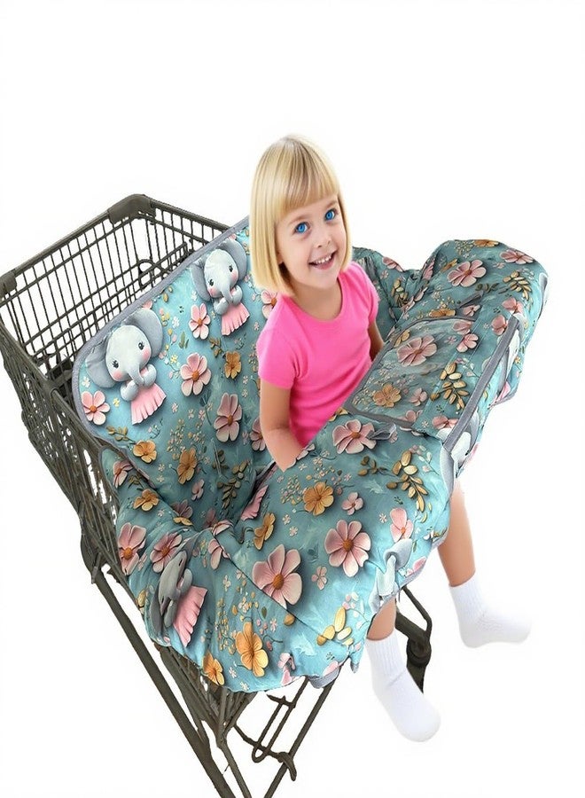 DODO NICI Shopping Cart Cover for Baby, Baby high Chair Cover, Elephant - Image 1