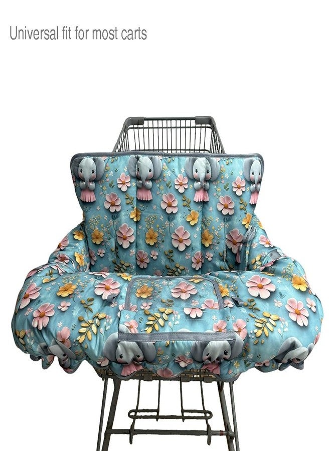DODO NICI Shopping Cart Cover for Baby, Baby high Chair Cover, Elephant - Image 5