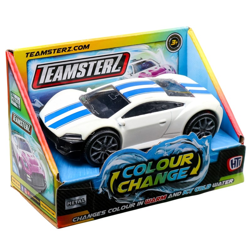 Teamsterz - Colour Change Car Gray 4 Inch - 1417268 - Image 1