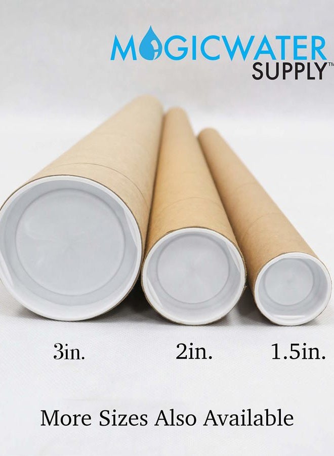 MagicWater Supply Mailing Tubes with Caps, 2 inch x 15 inch (6 Pack) | - Image 3