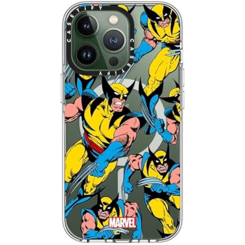 Casetify Clear iPhone 13 Pro Case 【Deadpool & Wolverine Co-Lab/Not Yellowing / 6.6ft Drop Protection/Magsafe】 - Wolverine Pattern Case - Clear - Image 3