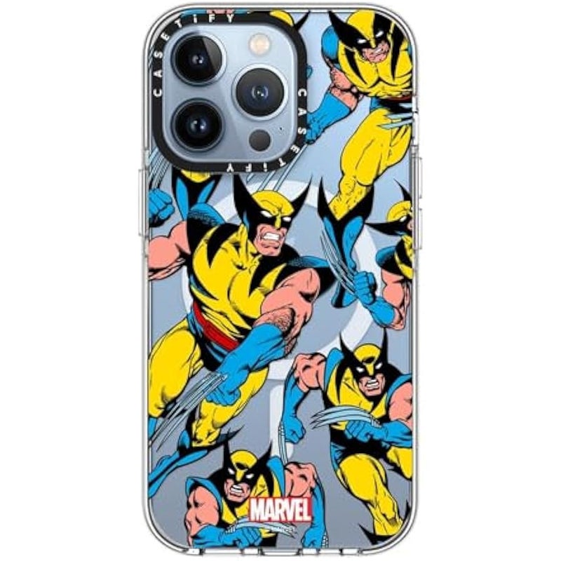 Casetify Clear iPhone 13 Pro Case 【Deadpool & Wolverine Co-Lab/Not Yellowing / 6.6ft Drop Protection/Magsafe】 - Wolverine Pattern Case - Clear - Image 2