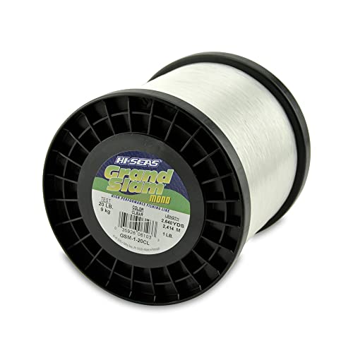 Hi-Seas Grand Slam Monofilament Line, 20 lb / 9.0 kg Test, .018 in / 0.45 mm Dia, Fluorescent Yellow, 2640 yd / 2414 m - Image 1
