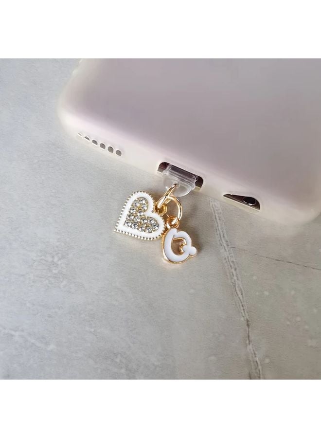 سدادة غبار قلب إبداعية لهواتف آيفون من 5 إلى 14، إكسسوار هاتف مع واجهة هدايا - Image 1