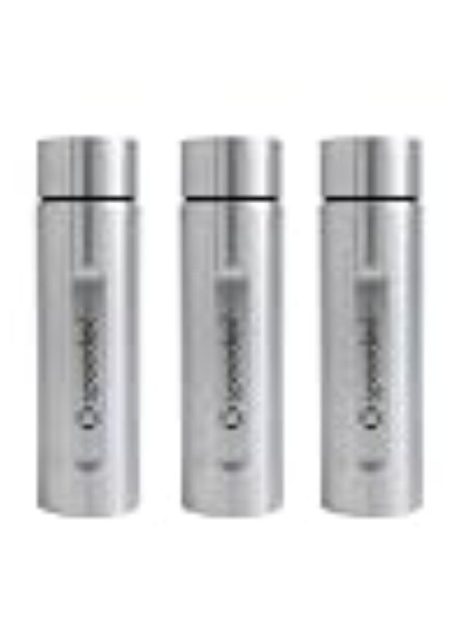 Speedex Silver Stainless Steel Water Bottle 1 Litre Set of 3 | Single Wall Water Bottles | BIS Approved Reusable Bottles for Kids & Adults | School, Office, Gym & Travel - Image 1