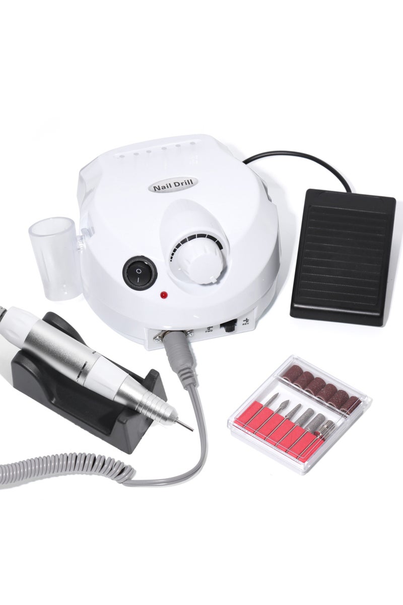 erorex US White 35000RPM Electric Nail Drill Machine Cutter Set Nail Gel Polisher Nail tools Salon Equipmen