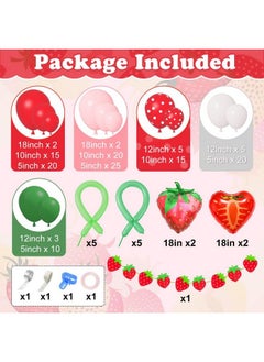 161Pcs Strawberry Birthday Party Decorations Strawberry Balloons Garland Arch Kit Berry First Birthday Party Supplies Strawberry Banner For Baby Shower Girls Summer Fruit Party Decor - pzsku/Z3085790E112346BE09D0Z/45/_/1688193900/2037446b-eaf1-4b9f-8329-c879d56d7ca5