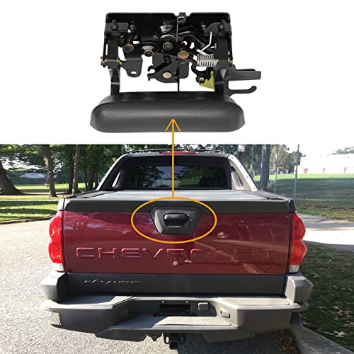 Gledewen مقبض باب صندوق السيارة جلدوين، متوافق مع شيفروليه أفالانش 1500 2500 بيك أب 2002-2006، خارجي خلفي مزخرف، | استبدال# 19209650 15086873 GM1915115 قفل باب الصندوق الخارجي، - Image 5