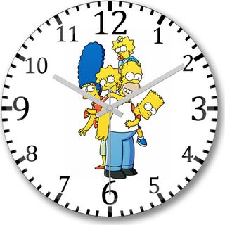 Print Shop Familia Simpsons Wall Clock Domed Real Glass - pzsku/Z30858F955379E8421898Z/45/_/1728051671/86344bef-3200-4e67-b8c7-8b2fedebbacd
