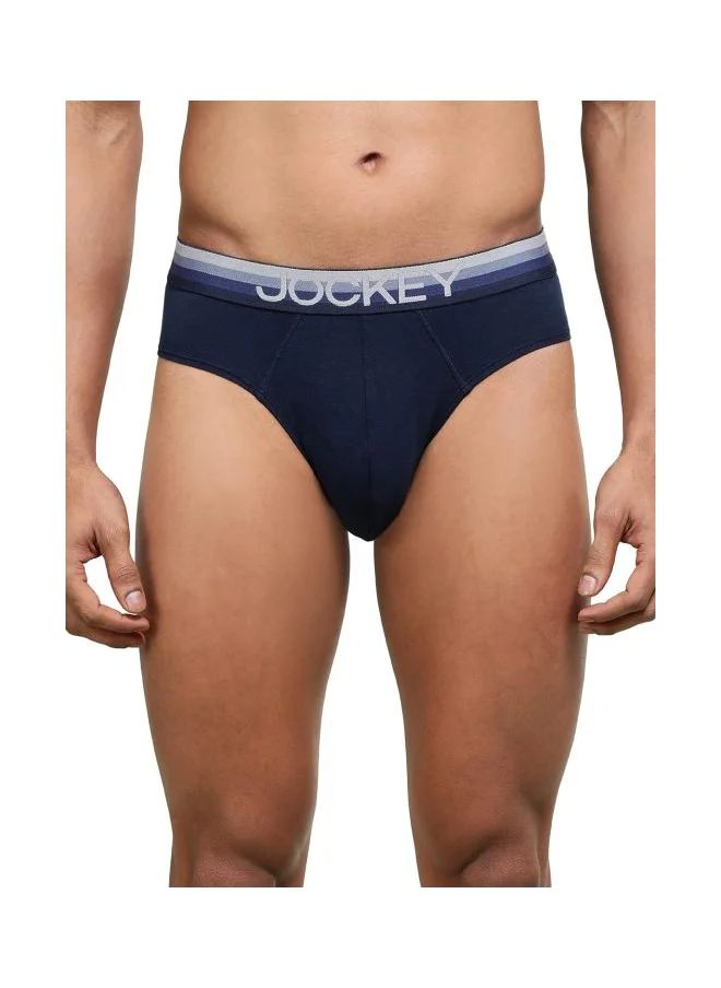 جوكي Jockey US07 Men Super Combed Cotton Elastane Stretch Solid Brief with Ultra soft Waistband