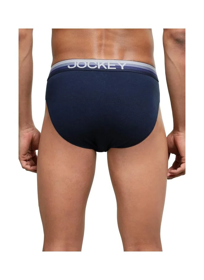 جوكي Jockey US07 Men Super Combed Cotton Elastane Stretch Solid Brief with Ultra soft Waistband
