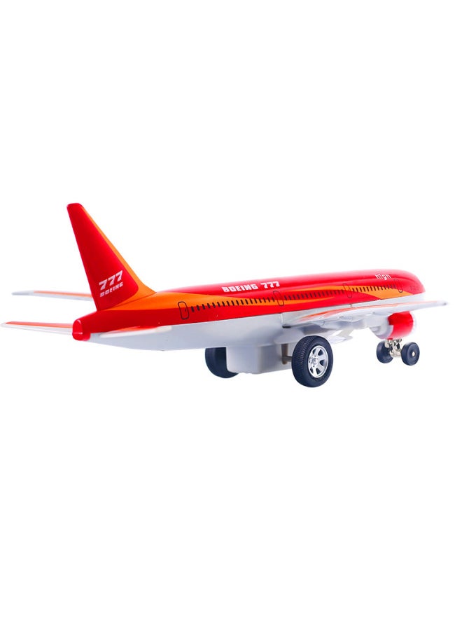 Caiper 7-inch Boeing 777 Alloy Aircraft Pull-back Sound And Light Toy Model With Bracket Color Boxed 51473 Boxed-Color:Blue  - Image 3
