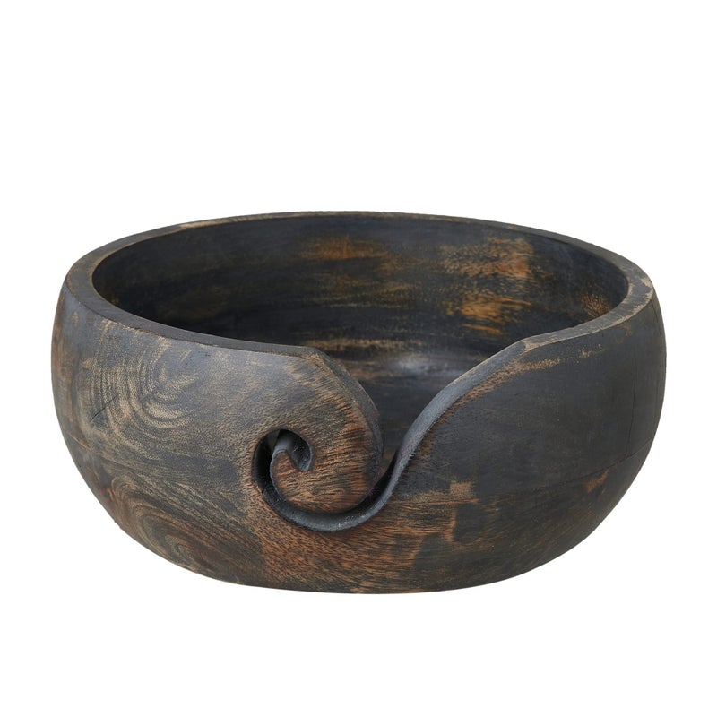 Eximious India Mothers Day Gifts for Women Wooden Yarn Bowl Knitting Bowl Large Crochet Yarn Holder Handmade Crocheting Accessories and Supplies Organizer 7 x 3 Retirement Gift Ideas - Image 2