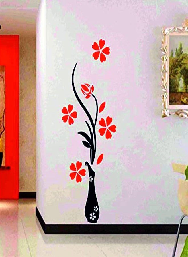 Techgifti ملصق حائط على شكل أصيص زهور من Techgifti™، مقاس قياسي - Image 2