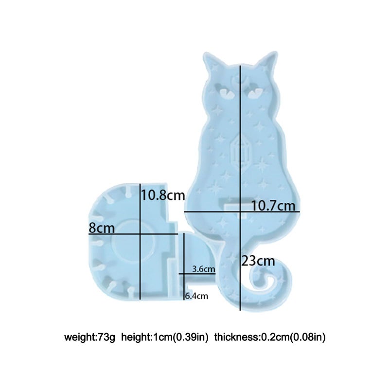 Meschett Resin Molds Silicone Cat Totem Silicone Molds For Making Candle Holder On Wall Epoxy Molds For Diy Resin Art Crafts Gift Home Decoration - Image 2