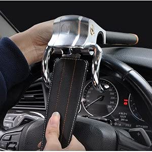 Estink Car Steering Wheel Lock, Folding Car Steering Wheel Anti-Theft Security 3-Direction Lock with 2 Keys, Steering Wheel Anti-Theft Locking Devices, Black - Image 3
