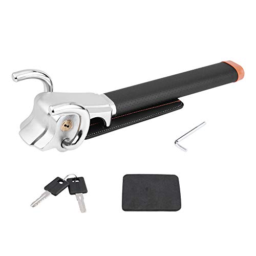 Estink Car Steering Wheel Lock, Folding Car Steering Wheel Anti-Theft Security 3-Direction Lock with 2 Keys, Steering Wheel Anti-Theft Locking Devices, Black - Image 4