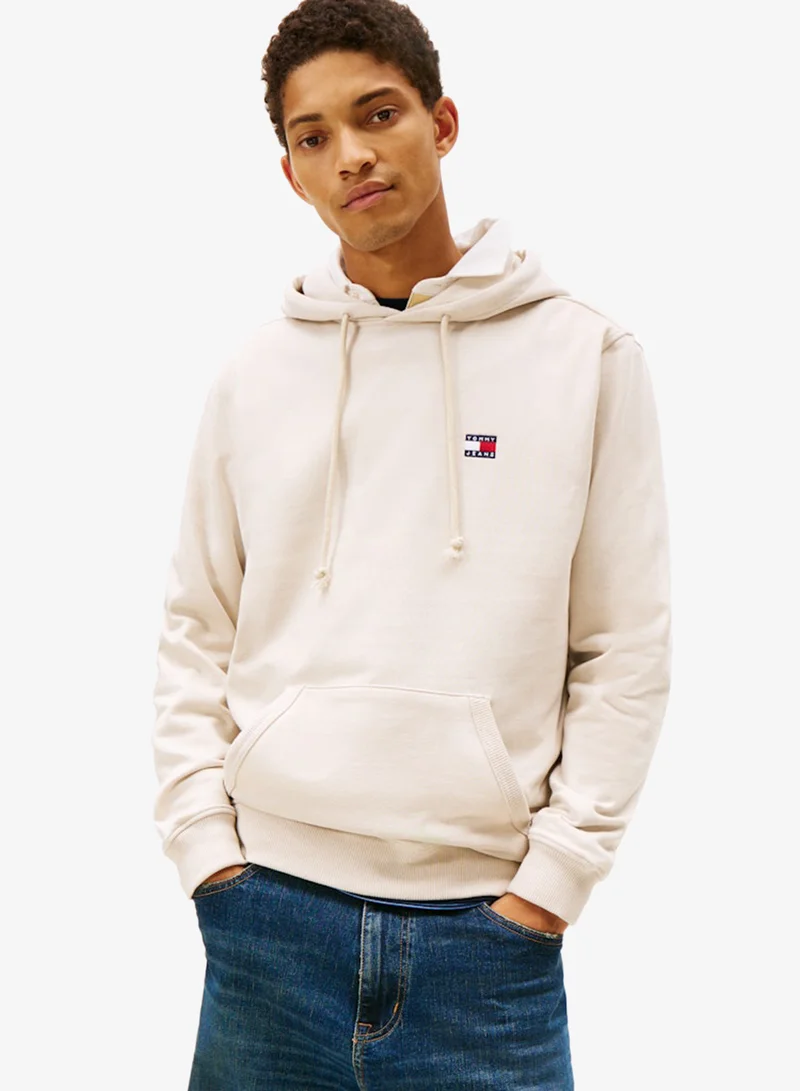 تومي جينز Reg Badge Hoodie