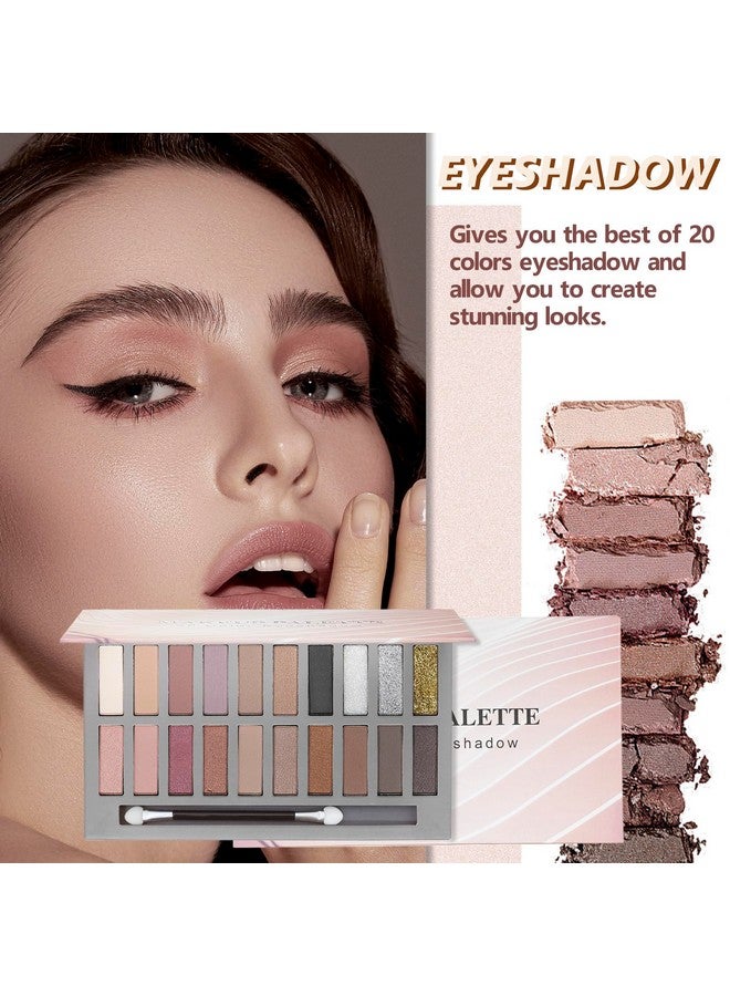 KAVCENT Makeup Kit Makeup Kit For Women Full Kit Makeup Sets For Teens Girls Makeup Gift Set For Women 20 Color Eyeshadow Palette Lip Gloss Foundation Concealer Makeup Powder - Image 4