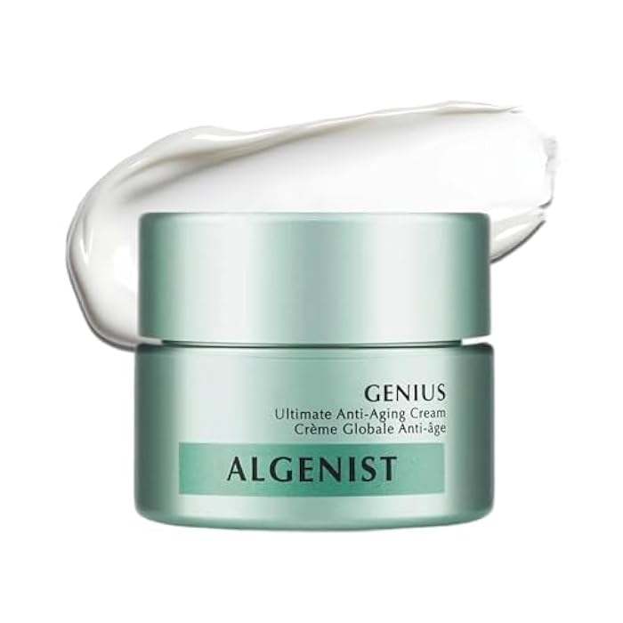Algenist كريم الوجه المضاد للشيخوخة النهائي من ألجينيست جينيوس - كريم استعادة الكولاجين لتنعيم البشرة وإشراقها + المساعدة في تحسين إشراقة البشرة - مص formulated مع حمض الألغورونيك المسجل وزيت الطحالب الدقيقة (1 أونصة) - Image 1