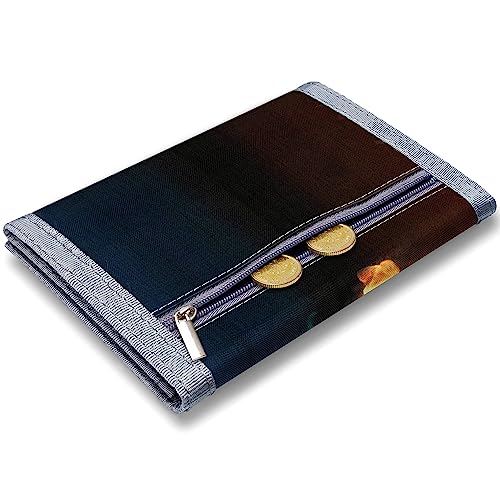 Yollber Kids Wallet for Boys Teens Trifold,Wallet for Kids,Cute Zipper Wallets with Coin Pocket and Card Holders,Childrens Birthday Gifts(Ball) - Image 2