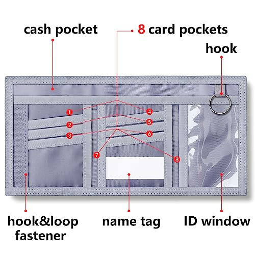Yollber Kids Wallet for Boys Teens Trifold,Wallet for Kids,Cute Zipper Wallets with Coin Pocket and Card Holders,Childrens Birthday Gifts(Ball) - Image 4