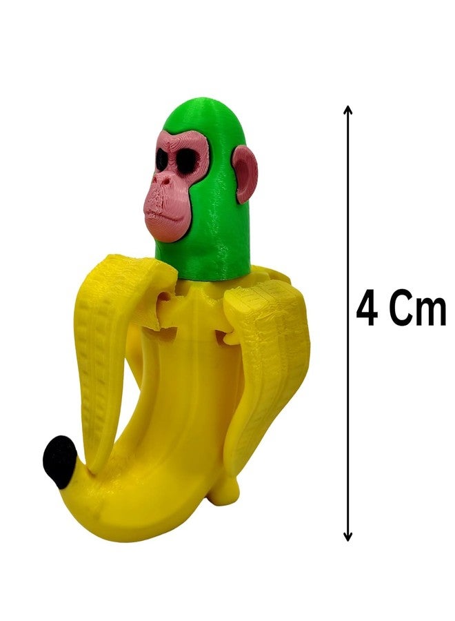 Ekopedia Tung Tung Tung Sahur Action Figure, 3D Chimpanzini Bananini,Shark & Lirili Larila Cactus Elephant Italian Brainrot Collectible | 3D Printed 100% Plastic Free Articulated Model with Bat - Image 4