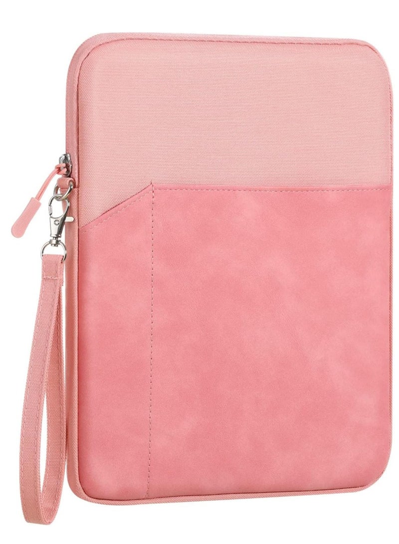 SYOSI 9-11 Inch Tablet Sleeve Bag Carrying Case for iPad Pro 11 2021-2018, Air 5/4 10.9, 10.2, Galaxy Tab A8 10.5/Tab S8 11", Surface Go 2/1, Protective with Pocket, Pink - Image 1