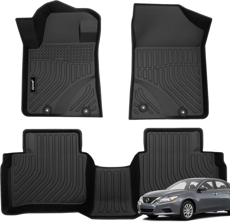 JENOFA Floor Mats for Nissan Altima 2014-2018 Floor Liner All Weather Car Mats Custom Fit 2017 Altima Durable Waterproof Car Mat Accessories Black - Image 2