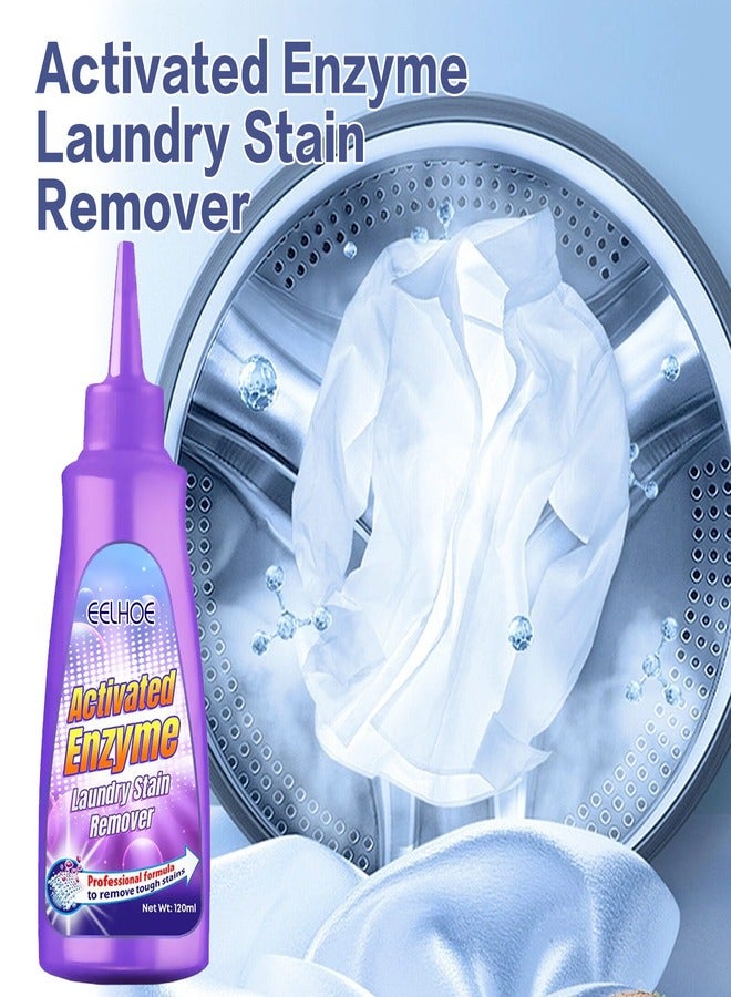 EELHOE Active Enzyme Clothing Stain Removal Agent, NML Clothing Stain Remover, Stain Remover for Clothes (2 Bottles) - Image 2