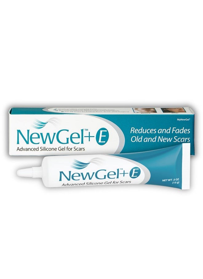 MyNewGel - Newgel+E Advanced Silicone Scar Treatment Gel For Old And New Scars W Vitamin E, For Surgery, Injury, Keloids, Burns, And Facial Blemish Scars (15 Grams) - Image 1