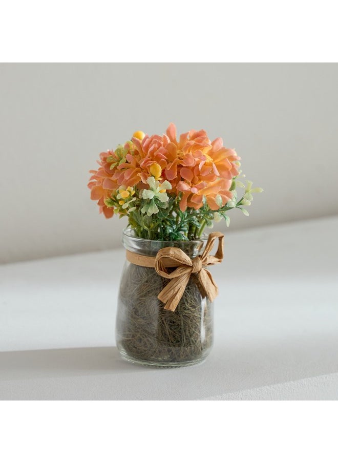 Home Box Caven Daisy Arrangement in Glass Bottle 9 x 9 x 13 cm  - Image 1