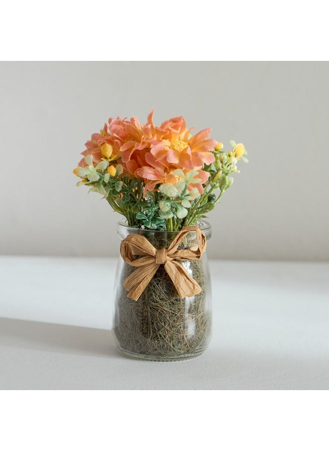 Home Box Caven Daisy Arrangement in Glass Bottle 9 x 9 x 13 cm  - Image 2