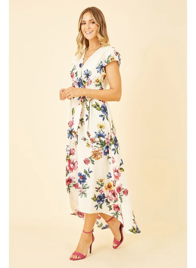 MELA LONDON Floral Print Midi Dress