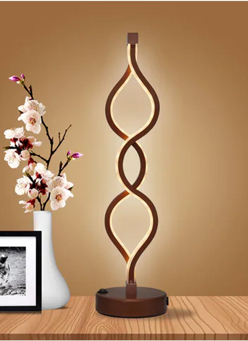AIWANTO Spiral Wave LED Table Lamp Dimmable Decorative Lamp  - Image 1
