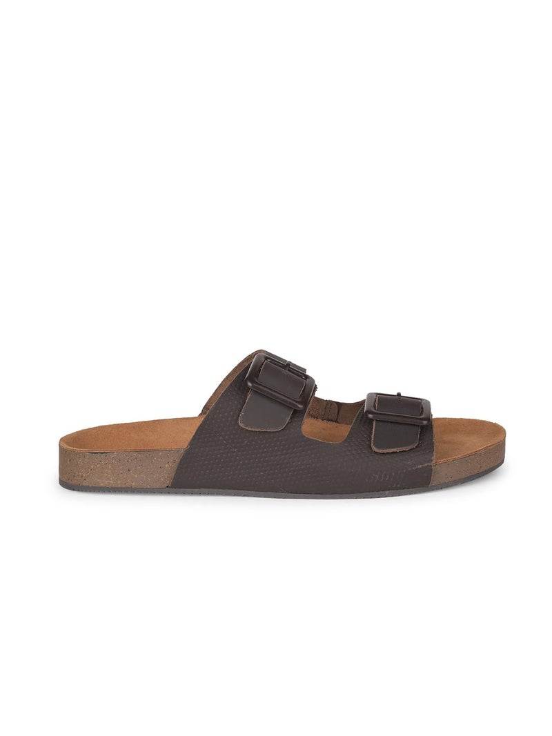 Bata Men's Slip-on Sandal - BROWN (9 UK) (8744246) - Image 2