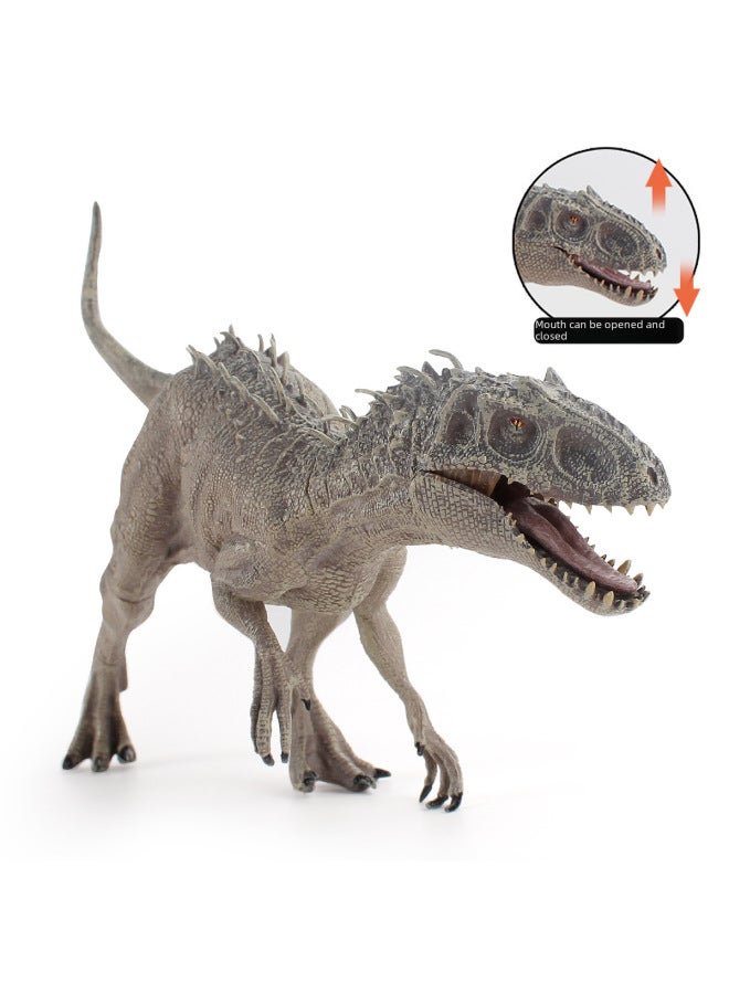 Jurassic Dinosaur World Prehistoric Realistic Solid Tyrannosaurus Rex Mouth Movable Model Toy Dinosaur Simulation Ornament-Color:LX866 Black Sticklebacks 189.8G - Image 3