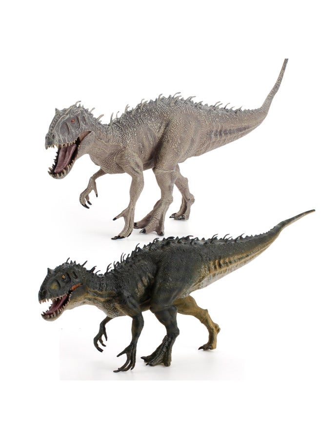 Jurassic Dinosaur World Prehistoric Realistic Solid Tyrannosaurus Rex Mouth Movable Model Toy Dinosaur Simulation Ornament-Color:LX866 Black Sticklebacks 189.8G - Image 2
