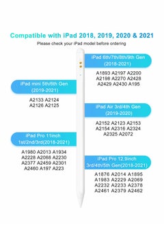 KASTWAVE أقلام ستايلس لجهاز iPad 2018-2022، قلم شاشة لمس قابل لإعادة الشحن لجهاز iPad مع حساسية إمالة، قلم ستايلس مغناطيسي مع حافظة شحن لجهاز iPad Pro Air Mini  - Image 2