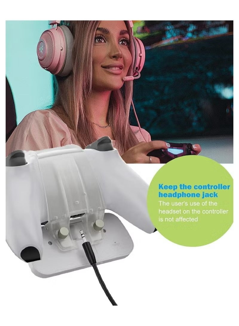 Children's Day Gift Controller Keyboard for PS5, Wireless Chatpad, Bluetooth 5.0 Connect, Mini Keyboard/Gaming Keyboard for PS5 Accessories, No Input Delay, Play 30 Hours, White - Image 3
