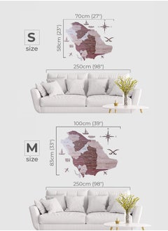 Enjoy The Wood Enjoy The Wood - 3D Saudi Arabia Map Wall Art - Elegant Saudi Arabia Map Wooden Decor for Home, Bedroom or Office - Perfect Housewarming Gift, Elegant and Handmade Wall Art - Cappuccino  - Image 4