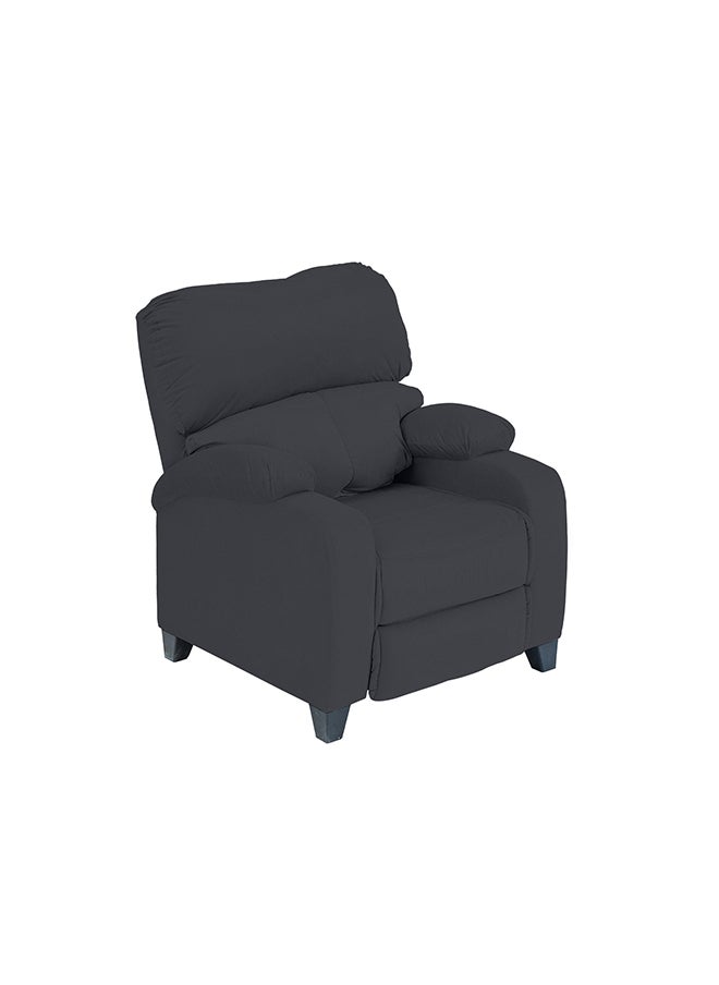 In-House NZ71 | Velvet Classic Recliner Chair - 90×85×95 cm - Dark Grey  - Image 2