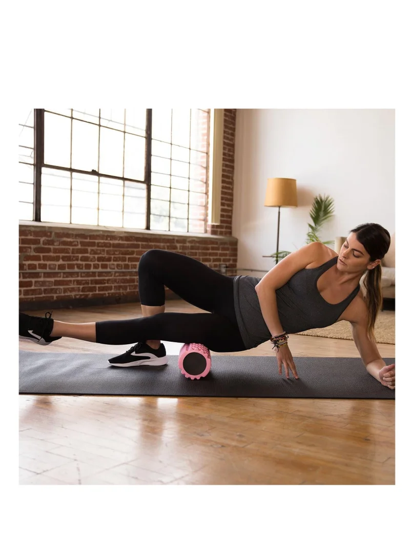 Mahmir Pink Mahmir® EVA Foam Roller for Yoga, Deep Tissue Massage, Stretching, Physical Therapy, Relieve Stress, Improve Mobility with Foam Roller for Legs and Muscles - Deep Tissue Massage Tool (Pink)  | Best Price UAE