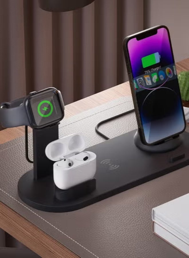 Beauenty Wireless Charger, 15W Qi Certified Fast Wireless Charging Stand with Sleep-Friendly Adaptive Light for iPhone 15 14 13 12 11 Pro Max XS 8 Plus Samsung Galaxy S23 S22 Ultra S21 S20 Note 20 Google - Image 4