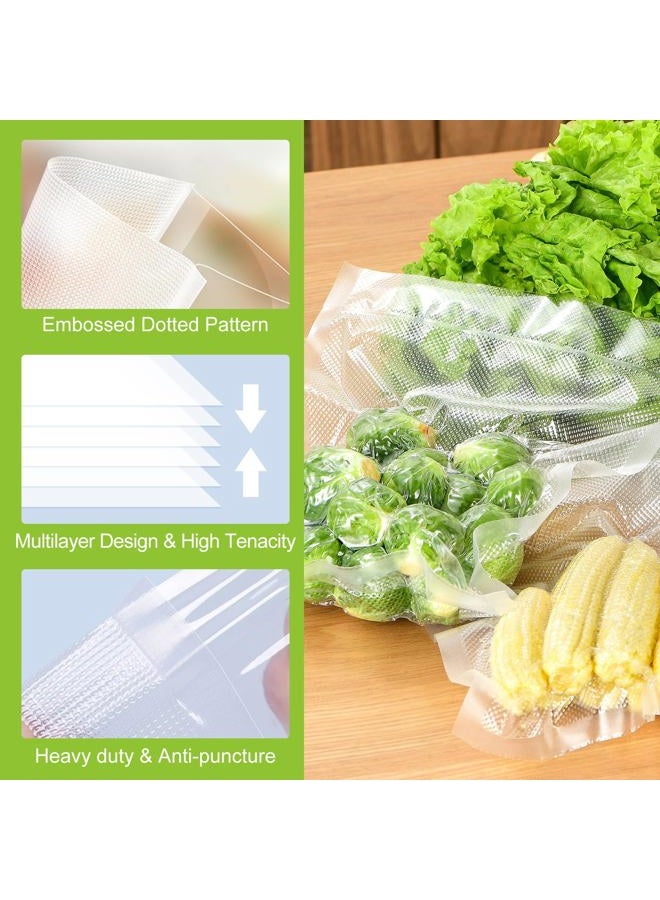 Bonsenkitchen Vacuum Sealer Rolls Bags, 6 Pack 3 Rolls 11" x 16' + 3 Rolls 8" x 16' Commercial Grade BPA Free Bag Rolls, Durable Customized Size Food Vac Bags for Storage and Sous Vide Cooking VB22 - Image 3