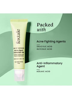 foxtale 2% Salicylic Acid Acne Spot Corrector Gel, Reduces Pimples Overnight And Prevents Acne Scars, 2% Azelaic Acid & 3% Glycolic Acid, Men&Women -15Ml  - Image 4
