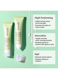 foxtale 2% Salicylic Acid Acne Spot Corrector Gel, Reduces Pimples Overnight And Prevents Acne Scars, 2% Azelaic Acid & 3% Glycolic Acid, Men&Women -15Ml  - Image 2